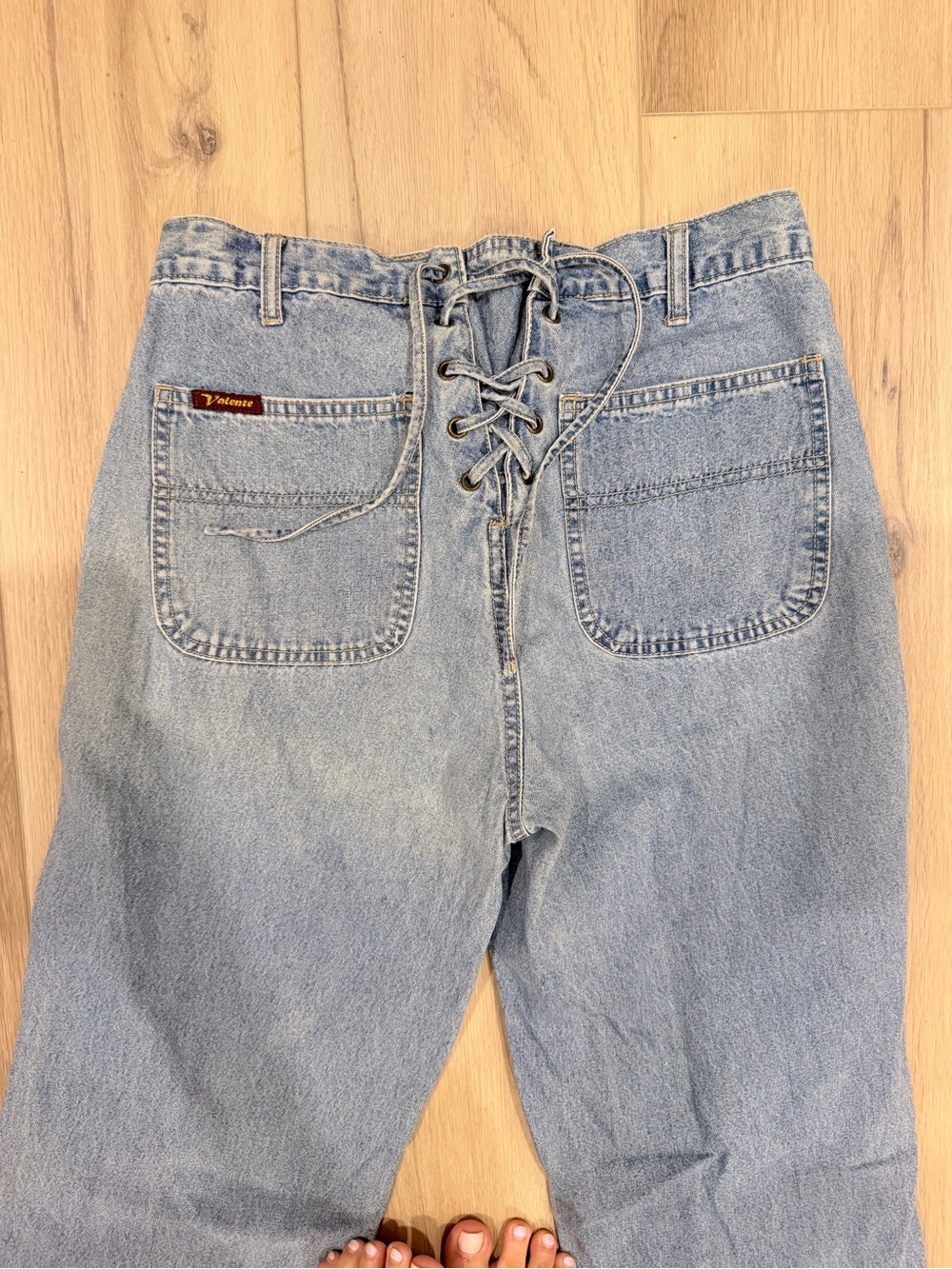 Vintage Valente vintage light-wash jeans
